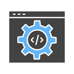 Code optimization icon image vector