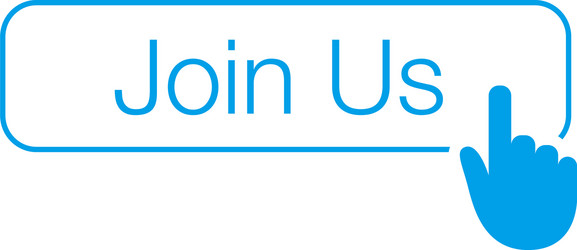 web join us button with cursor handcan be used vector image