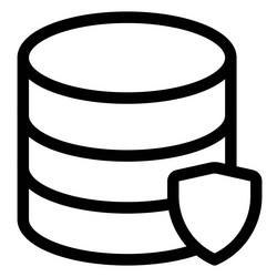 securing information via shield database vector image