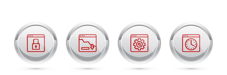 set line secure your site with https ssl vector image