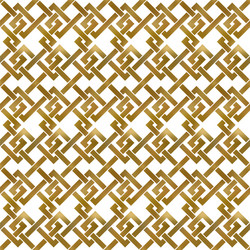 Abstract repeatable background golden twisted vector