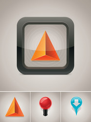 Navigation Pointer Icon vector image