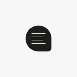 speech bubble icon comment chat button for ui vector image