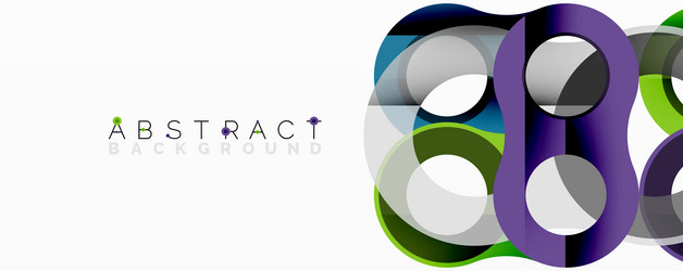 abstract design features overlapping colorful vector image