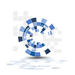 technological media connection abstract background vector image