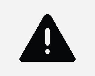 alert icon triangle warning notice warn attention vector