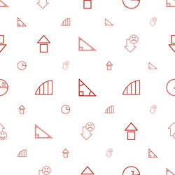 angle icons pattern seamless white background vector image