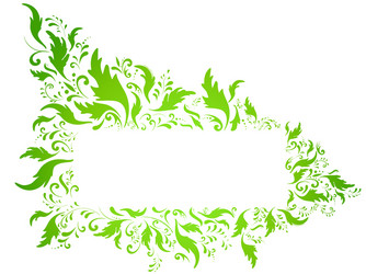 floral frame vector