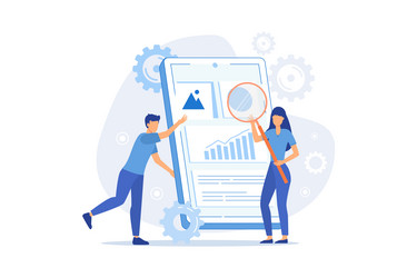 Mobile application development device app vector