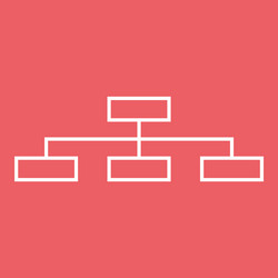 structure simple flat icon on red background vector image