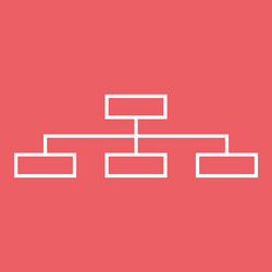 Structure simple flat icon on red background vector