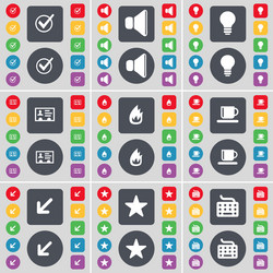 tick sound light bulb contact fire cup deploying vector image