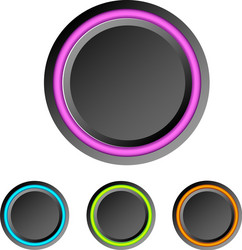 abstract user interface elements set vector image