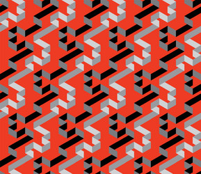 black and red geometric stripe labyrinth pattern vector