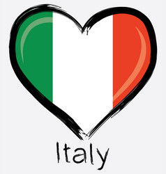 love italy flag Vector Image