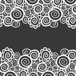 seamless abstract curly wave pattern vector