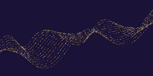 abstract background with dynamic waves line vector image