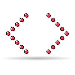 Swipe up internet button shadow online web design vector