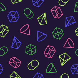 geometric pattern consisting of shapes color line vector image