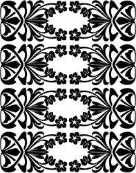 Intricate Retro Scroll Pattern vector image