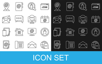 set line world map made from speech bubble create vector image