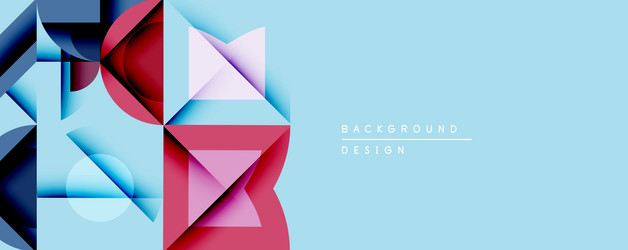 abstract geometric composition overlapping shapes vector image