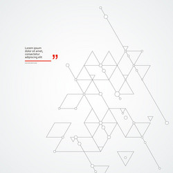 Geometric Connect Triangle Background vector