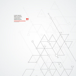 abstract background of geometric triangles vector image