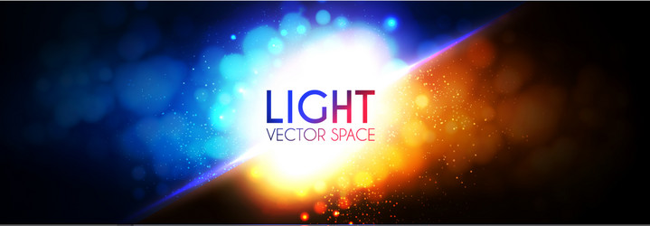 Abstract background with colorful light effect vector