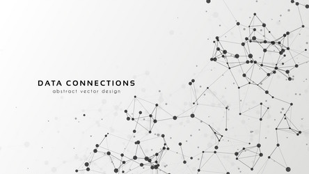 Futuristic Mesh Network vector image