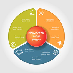 infographic template for use in a workflow vector image