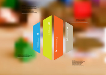 infographic template with hexagon vertically vector image