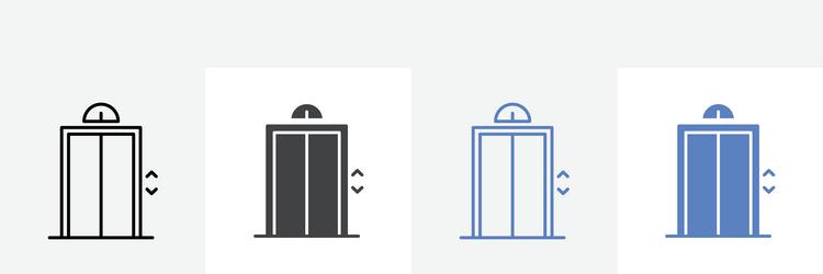 lift icon set use for web ui or app vector image