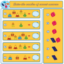 logical task find the right answers vector image