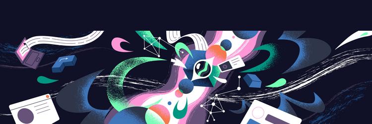 neural networks concept banner machine learning vector image