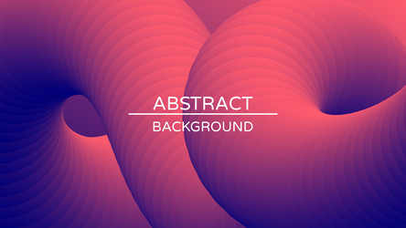 Abstract geometric background with 3d twisted vector