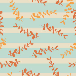 Abstract herbal seamless pattern with random vector