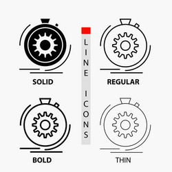 action fast performance process speed icon vector image