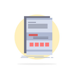 browser dynamic internet page responsive flat vector image