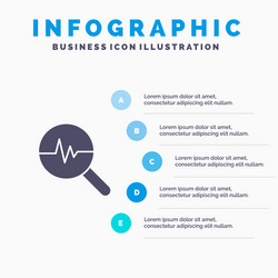 graphic info graphics graph search chart solid vector image
