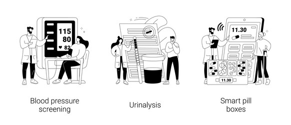 Health check up abstract concept vector