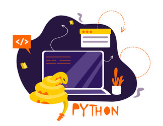 Python Programming Sign vector