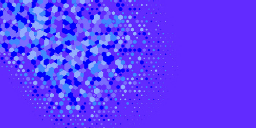 geometric multi size hexagon with color vector