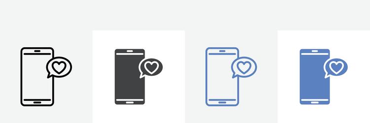 like notification icon set use for web ui or app vector image