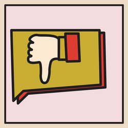 unlike icon flat web pointer in eps 10 vector image
