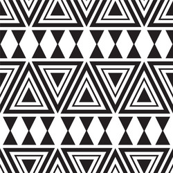 Abstract black and white triangle pattern vector