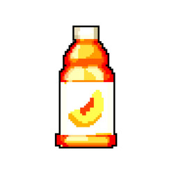 fruit juice bottle game pixel art vector