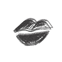 Lips Pixel Art Stock Illustration 507109480