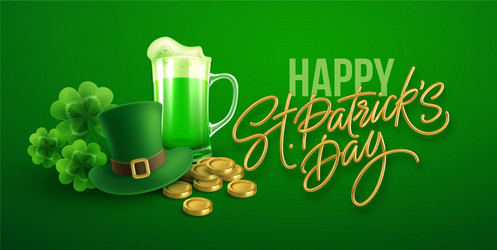 Happy st patricks day greeting background vector