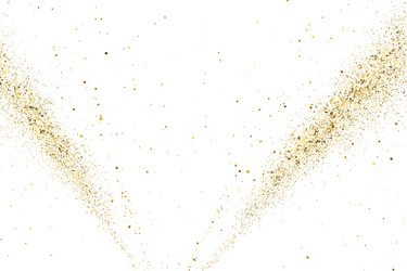 gold glitter texture isolated on white vector